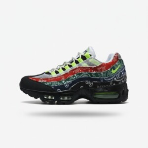 Nike Air Max 95 Neon Paisley Bandana, konstrukcja siatka i syntetyk, sneakersy męskie, wielokolorowe, IQ0620-100