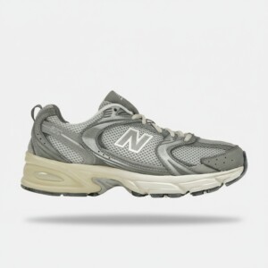 Sneakersy New Balance 530, unisex, szary, srebrny, zamsz, siatka, syntetyk, konstrukcja warstwowa, cholewka techniczna MR530TG