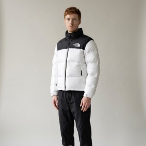 Kurtka The North Face 1996 Retro Nuptse Jacket TNF White TNF Black, męska, nylon, biała, konstrukcja ocieplana NF0A3C8DGOM