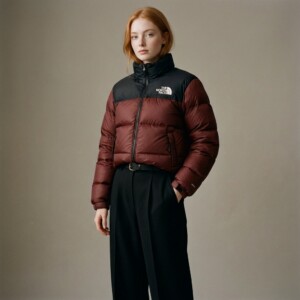 Kurtka The North Face 1996 Retro Nuptse Ember Soil TNF Black