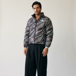 Kurtka The North Face 1996 Retro Nuptse Black Rainbow Print