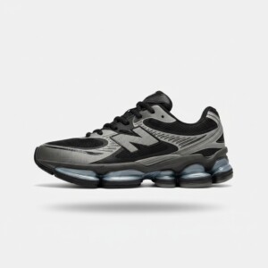 Sneakersy New Balance Abzorb 2000, kolorystyka czarno-szara, unisex, siatka, guma, amortyzacja pełnej długości U2000EA